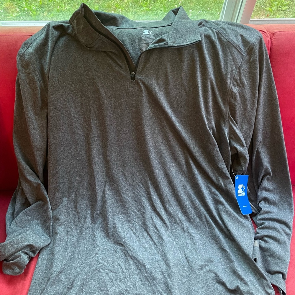 Men’s size XXL Starter Quarter zip long sleeve shirt